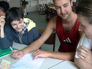 Une leçon pendant l'Université d'été